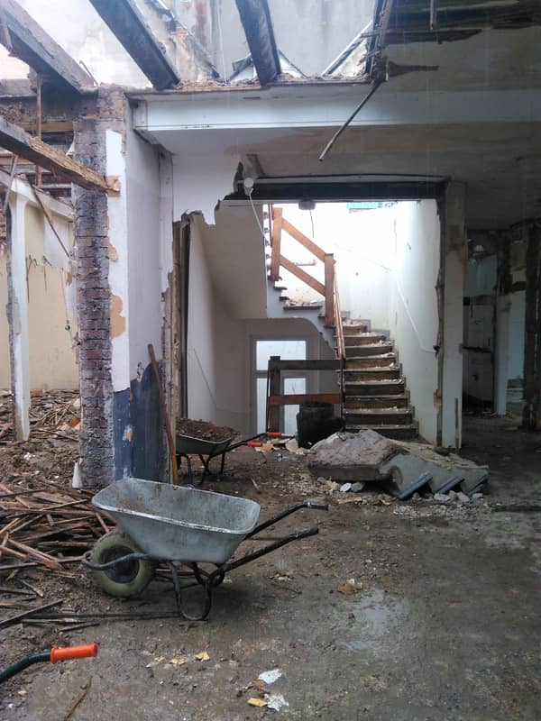 Abbrucharbeiten Schuhhaus Kessel Gütersloh